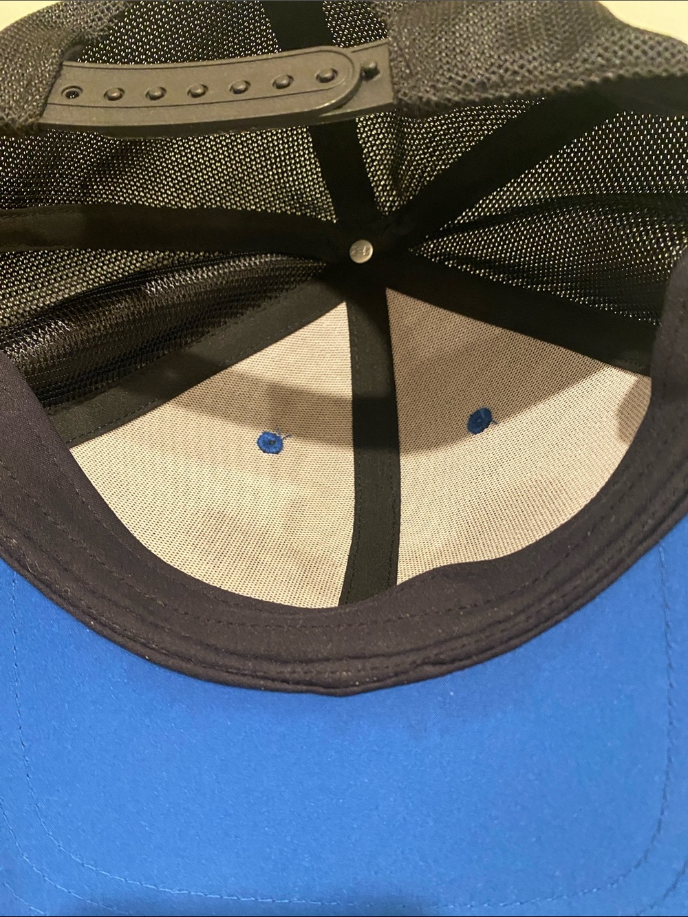 Under Armour Blue and Black Trucker Cap with Geometric Patch - Picture 4 of 4